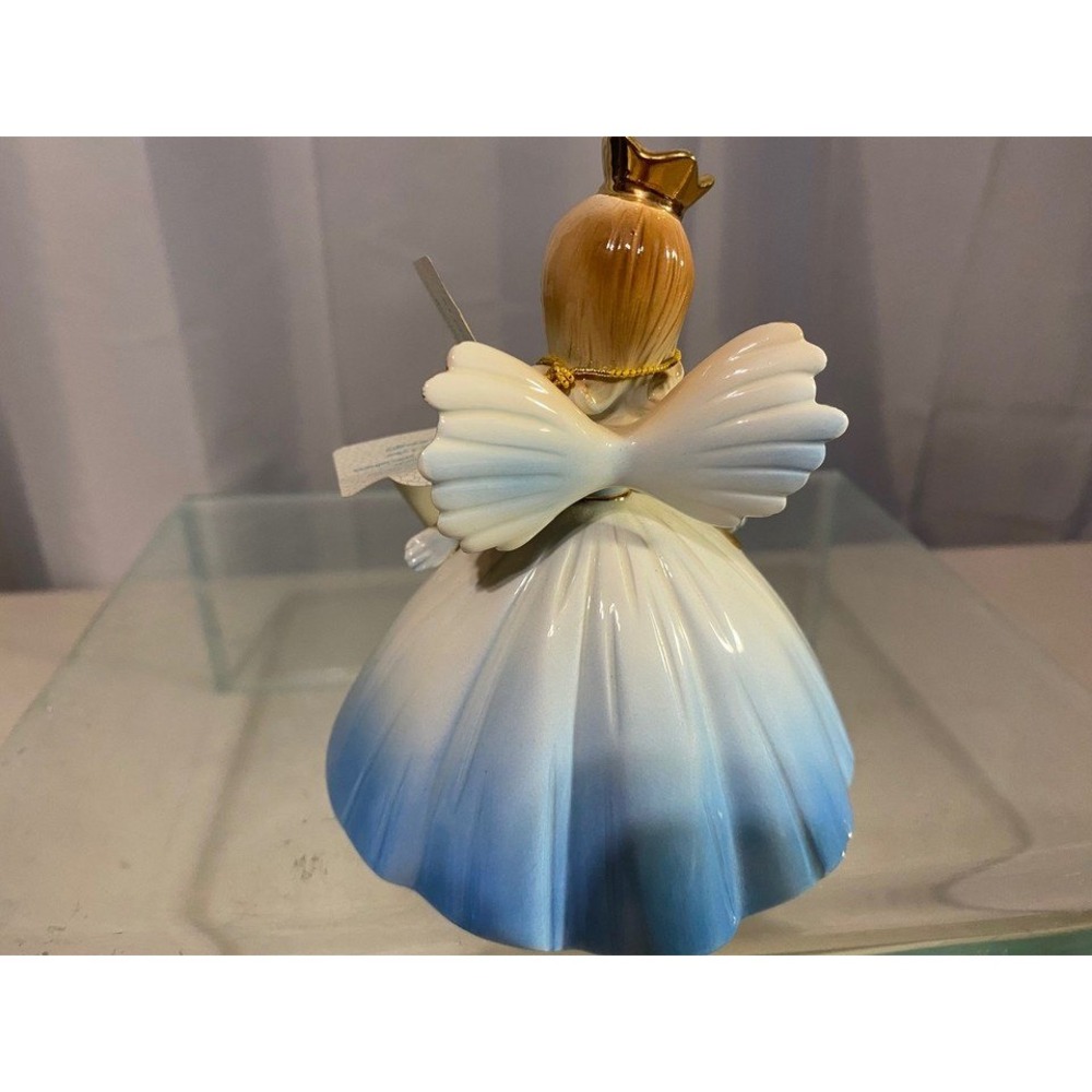 Josef Originals Birthday Girls Age 9 Angel Figurine Blue Ombre Gold Crown 651642 - Picture 3 of 5